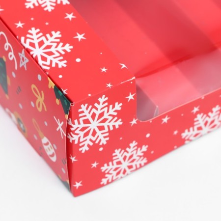 The box is folding, under 5 eclairs “Happy New Year!”, 25.2 x 15 x 6.6 cm-7