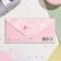 Money envelope "Happy Anniversary!" Glitter, Congrev, pink background, hearts, 17x8 cm