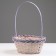 Wicker basket, d23 x 17 x 10/36 cm, purple, bamboo
