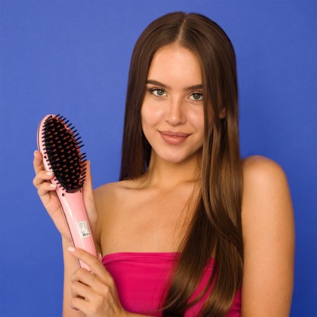 Comb Luazon LR-01, electric, 35 W, display, adjustment T, 220 V, pink-1