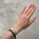Silicone Bracelet "Demetrons" Heart, set 2 pcs., White-black color, 6 cm