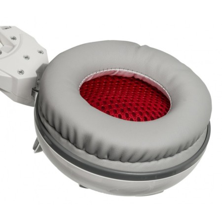 Headphones with A4Tech Bloody G300 Microphone 1.8m Monitor headulery (G300 White+Grey)-9