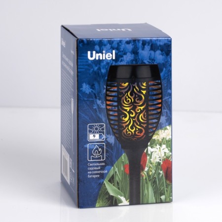 Uniel garden lamp on the solar battery "torch", 12 × 50 × 12 cm, flame effect-8