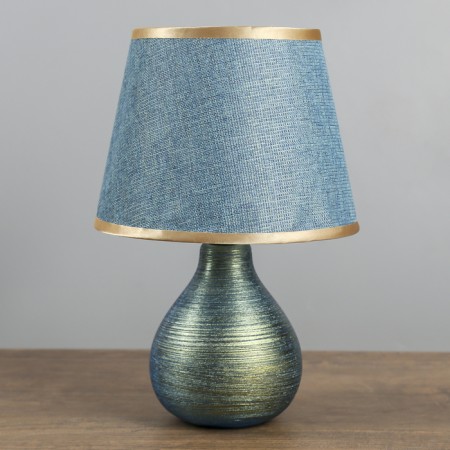 Lamp table ceramics "Golden Sand" E27 220V 30x20x20 cm Risalux