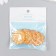 Decor for creativity plastic "Lace Flower" Orange 3.2x3.3 cm