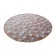 Moisture matting rug Velur Spa "Pearls", round 60 cm