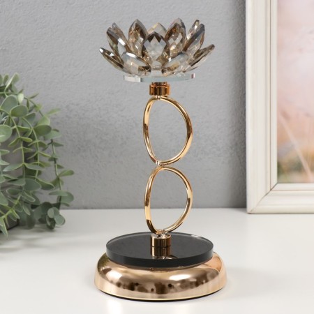 Climber Metal "Black Lotus" d = 4cm 12x12x24 cm-1