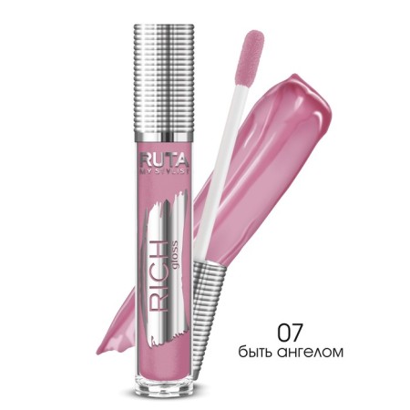 Lip gloss Ruta Rich Gloss, tone 07, be an angel