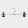 Pan for trousers and skirts with clamps, 30 × 10 cm, silver color