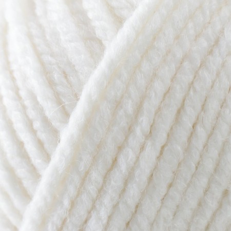 Gingerbread "Shetland Chunky" 50% acrylic, 50% wool 150m/100g (601 white)-2