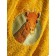 Terry robe for a boy, height 134-140 cm, yellow color