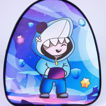Baby backpack for a boy over the shoulder "Shark", 23x20.5 cm-2