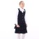 School suit for girls, dark blue color, height 140 cm