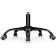 Computer chair Ordi Metal/velor, black 56x65x85 cm