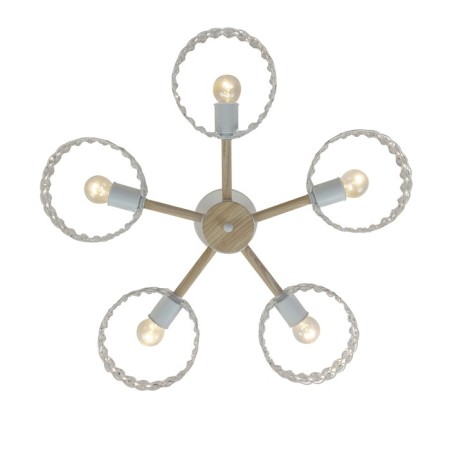 Lamp on the ESCADA rod, 679/5p White. 5x60W, e27, 600x600x180 mm, white color/tree-2