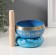 Singing Chalice Metal "Meditation" Blue with a resonator and pillow 4.2x9.5x9.5 cm