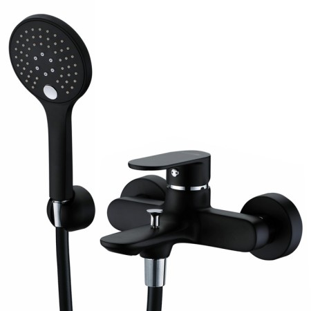 Wasserkraft Elbe 7401 bath mixer, single -leaf, watering can, excess length 109 mm, black 75778