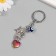 A keychain from the evil eye "Metal" Turtle with a shell and heart "8 cm