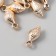 Decor for creativity plastic for metal "shell" gold set 10 pcs 1.2x1.8x0.7 cm