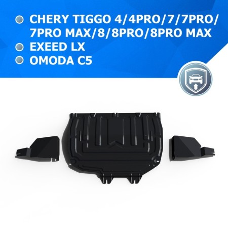 Carter protection, checkpoint and anthers for the Chery Tiggo 4 I generation Restyling 2019-n.