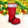 New Year. Sweets "Happy New Year and Merry Christmas!", In a boot, 150 g