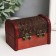 Casket wood chest "Blooming garden and butterflies" 7x9.5x5.7 cm
