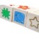 Wooden cubes “Learn colors and shapes”, on the axis, 3 cubes