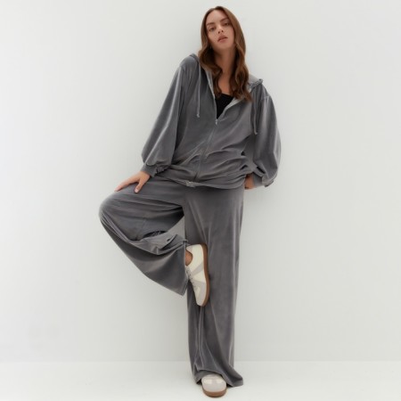 Women's costume (sweatshirt and trousers) KAFTAN PLUSHY p. 48-50, gray-4