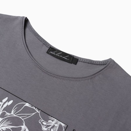 T -shirt female, gray color, size 46-5