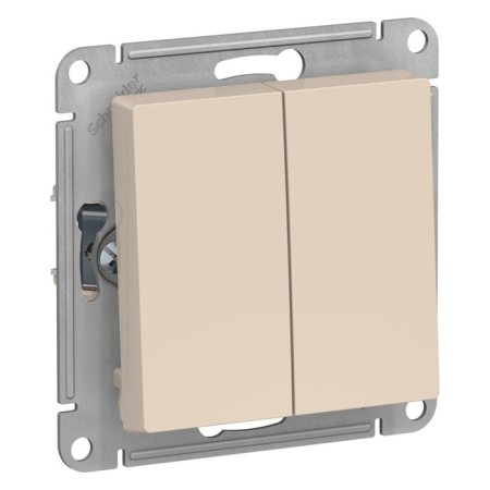 Passing SE AtlasDesign, 10 A, 2 keys, IP20, hidden, beige, Atn000265