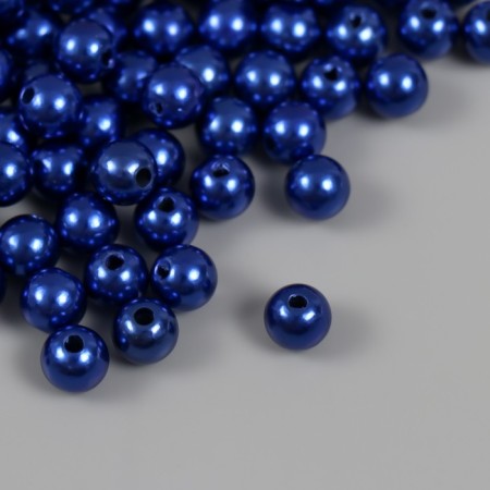 A set of beads "Pearls" d 8 mm, 250 grams, pale blue-1