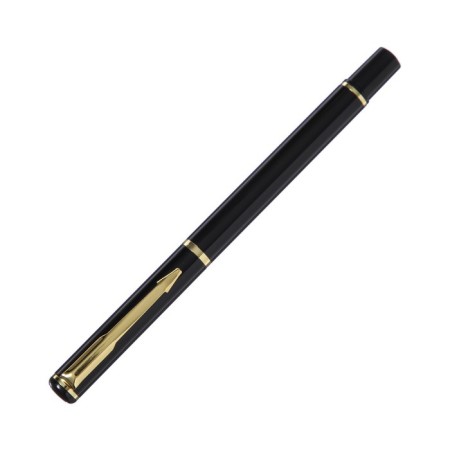 Gift feathers in the leatherette case, the body is black, gold, silver-1