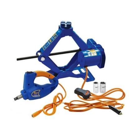 Rombic jack Kraft KT850001, Electric, with a Gaikovert, 2 tons, 120-350 mm, case