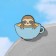 Lazvets icon in a coffee mug, colored in ferrous metal