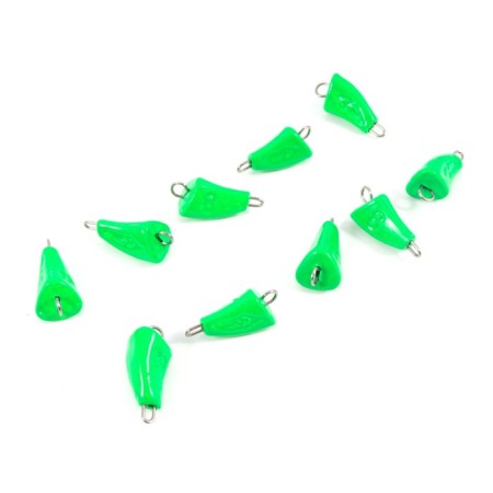 Cargo bullet-exentric painted pissy Yaman 10 pcs., 8 g, green-3