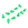 Cargo bullet-exentric painted pissy Yaman 10 pcs., 8 g, green