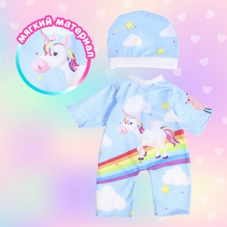 Clothing for the Pool "Rainbow Unicorn": overalls, cap-3
