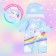 Clothing for the Pool "Rainbow Unicorn": overalls, cap