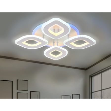 LED ceiling LED with Ambrella Light, Original, FA8841, 4XLED, 80 W, 6000LUM, 3000-6400K, white color, white-2
