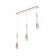Bayerlux lamp "Galassia" 3hLED 9W gold 50x3.2x32-182120 cm