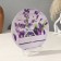 Decorative plate "Lavender bouquets", with a pattern on canvas, d = 19.5 cm
