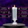 Lava-lamp "Frosty candle" LED from 3haa USB batteries silver 7x7x28cm