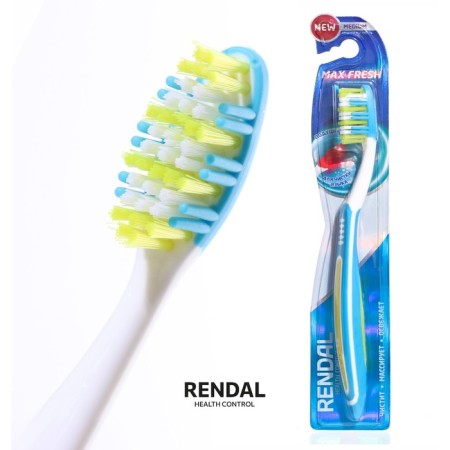 Rendall 3 Effect toothbrush, medium hardness, mix, 1 pc.