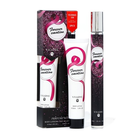 Perfume set female Foerever Emotion: Toilet water, 35ml + body lotion, 35ml