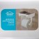A holder for toilet paper with a shelf, white color