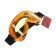 Mask glasses for motor vehicles, glass is two-layer yellow, yellow color