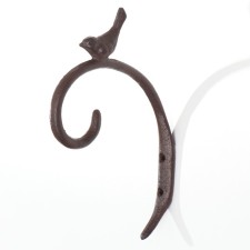 Hook decorative cast iron suspended 