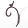 Hook decorative cast iron suspended "bird" 14x23x2.5 cm