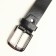 Male belt "real man", leatherette, black color