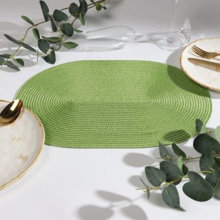 Serving shade "Oval", central green, 45*30 cm-1